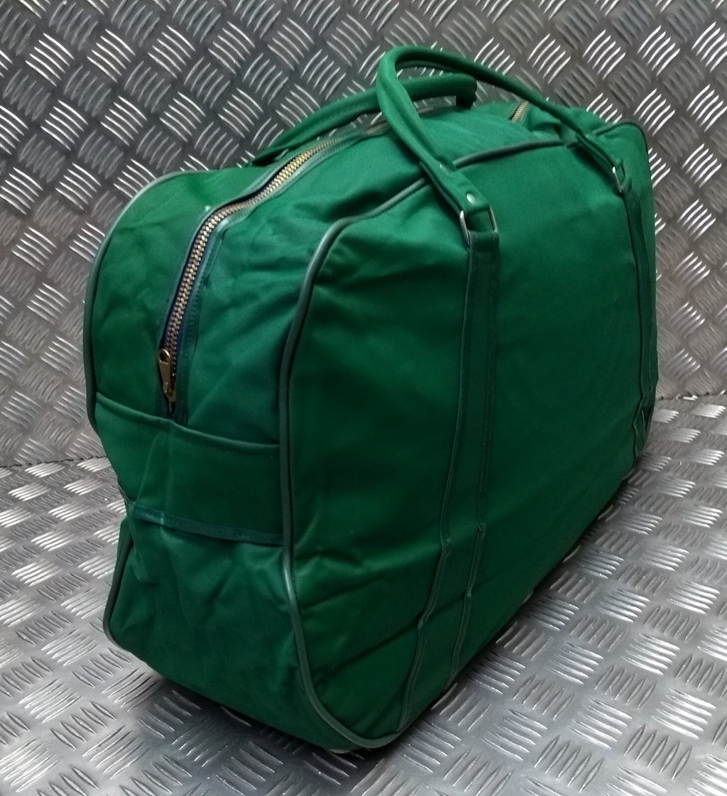 Vintage 70s Holdall Carry All EX Large Vinyl Discharge Green British Surplus