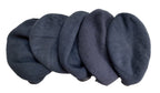 RAF Royal Air Force Beret Knitted Wool Blue Grey With Leather Rim & Badge Eyelets
