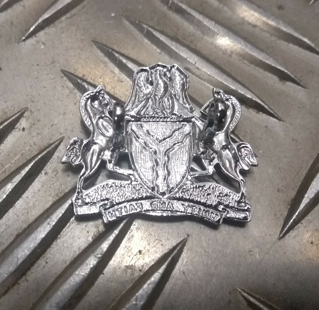 Genuine Nigerian Issue "Unity and Faith" Coat of Arms Insignia Metal Badge