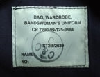 Wardrobe Uniform Bag / Suit Carrier British Royal Bands Service