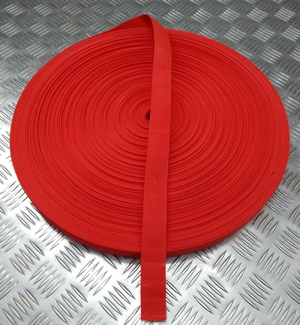 Mil-Spec Ceremonial Red Parade Courlene 32mm Sling Web Nylon Material