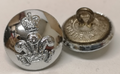 Royal Wiltshire Yeomanry Queen's Crown Silver Colour Buttons 30L British Army x4