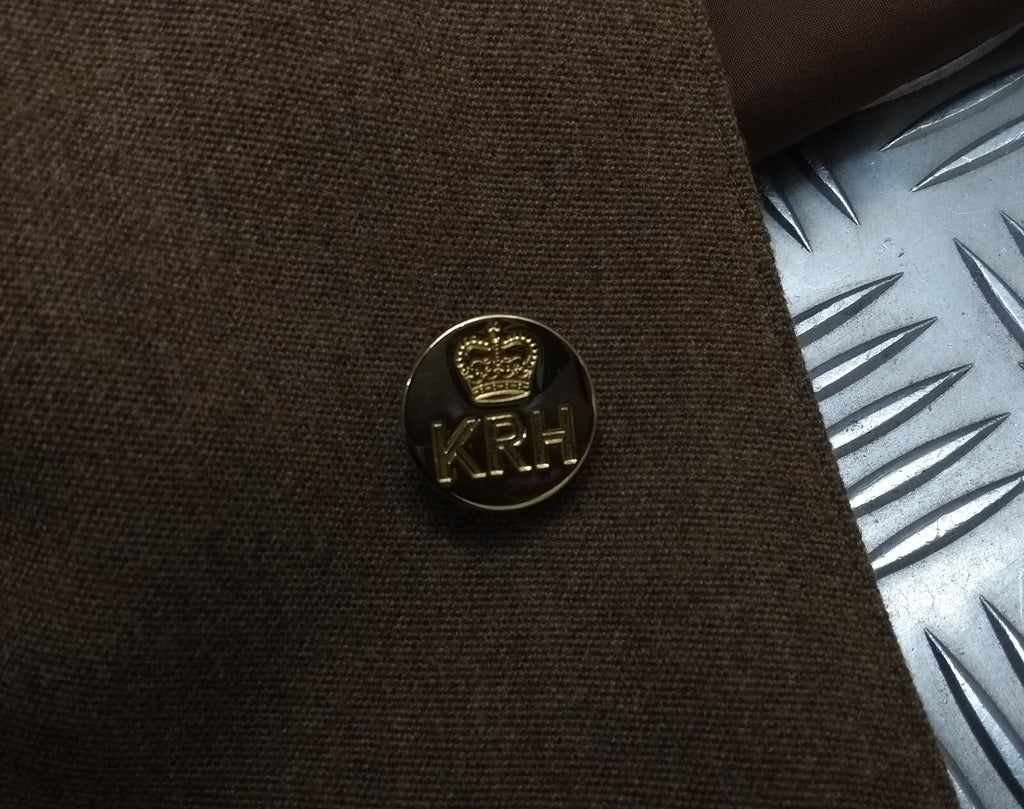 No2 KRH FAD Jacket Fully Buttoned With Insignia & Badges British Army Style