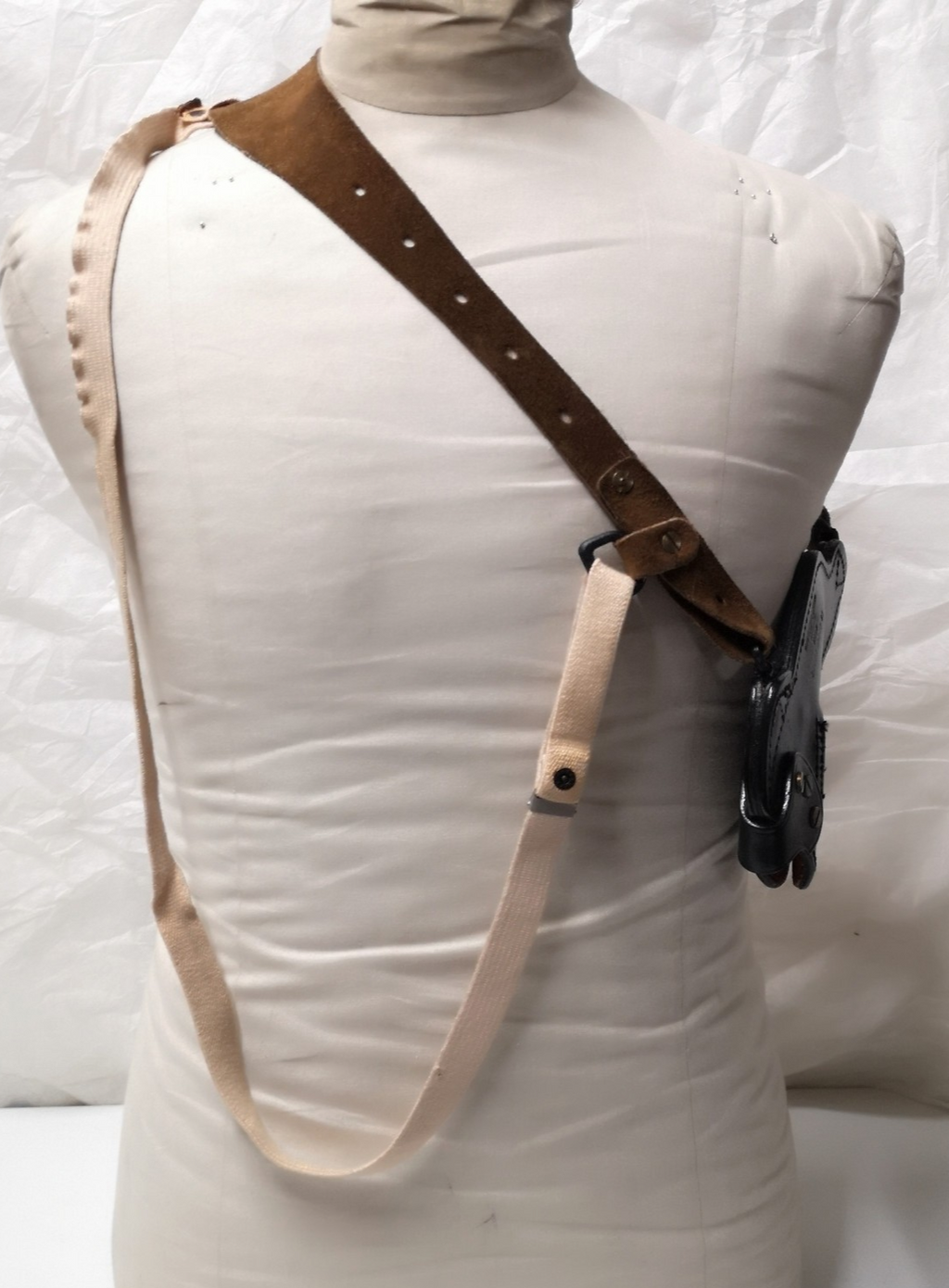 Price Western Leather Ruger Speed 6 Black Holster with Harness Shoulder Strap