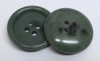 Army Buttons Old Pattern British Made Mottled Green 4 Hole Size 20.3mm NOS