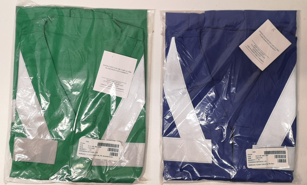 High Visibility Vest Surcoat Green or Blue Flight Deck Royal Navy RN