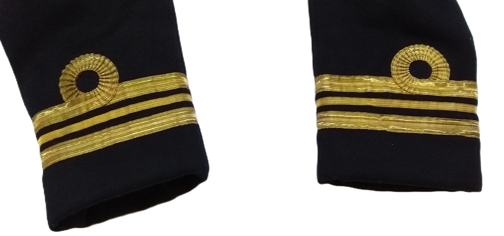Vintage RN Mess Jacket 1950s Pattern British Royal Navy Kings Crown Buttons