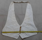 Vintage Naval Waistcoat Mess Dress Bib British Royal Navy Insignia Buttons