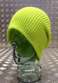 Yellow / Lime Green Knitted Beanie Hat / Watch Cap / Woolly Hat - One size - NEW