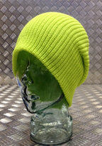 Yellow / Lime Green Knitted Beanie Hat / Watch Cap / Woolly Hat - One size - NEW