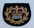 No1 Badge RQMS on Black British Hand Embroidered Insignia Arm Patch