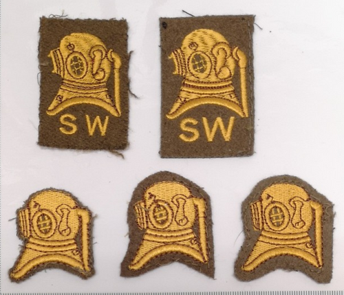 Diver Qualification Patches set of 5