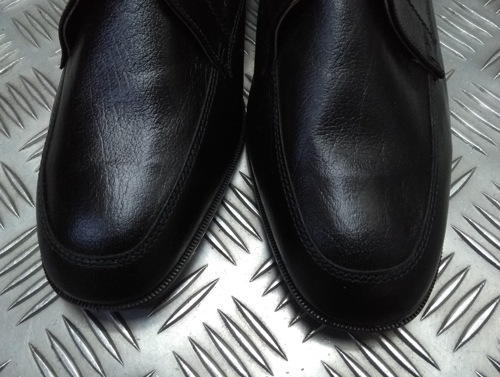 Hobson Dress Shoe Lightweight Uniform Issue Formal Black Leather Moulded Sole