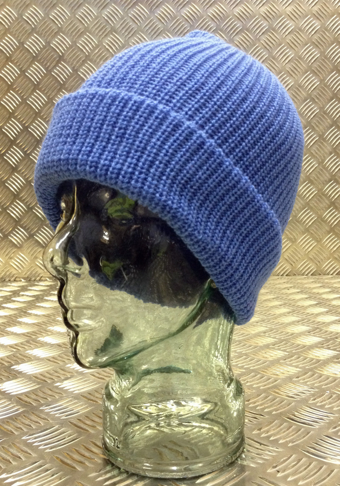 Sky Blue / Light Blue Knitted Beanie Hat / Watch Cap / Woolly Hat - One size NEW