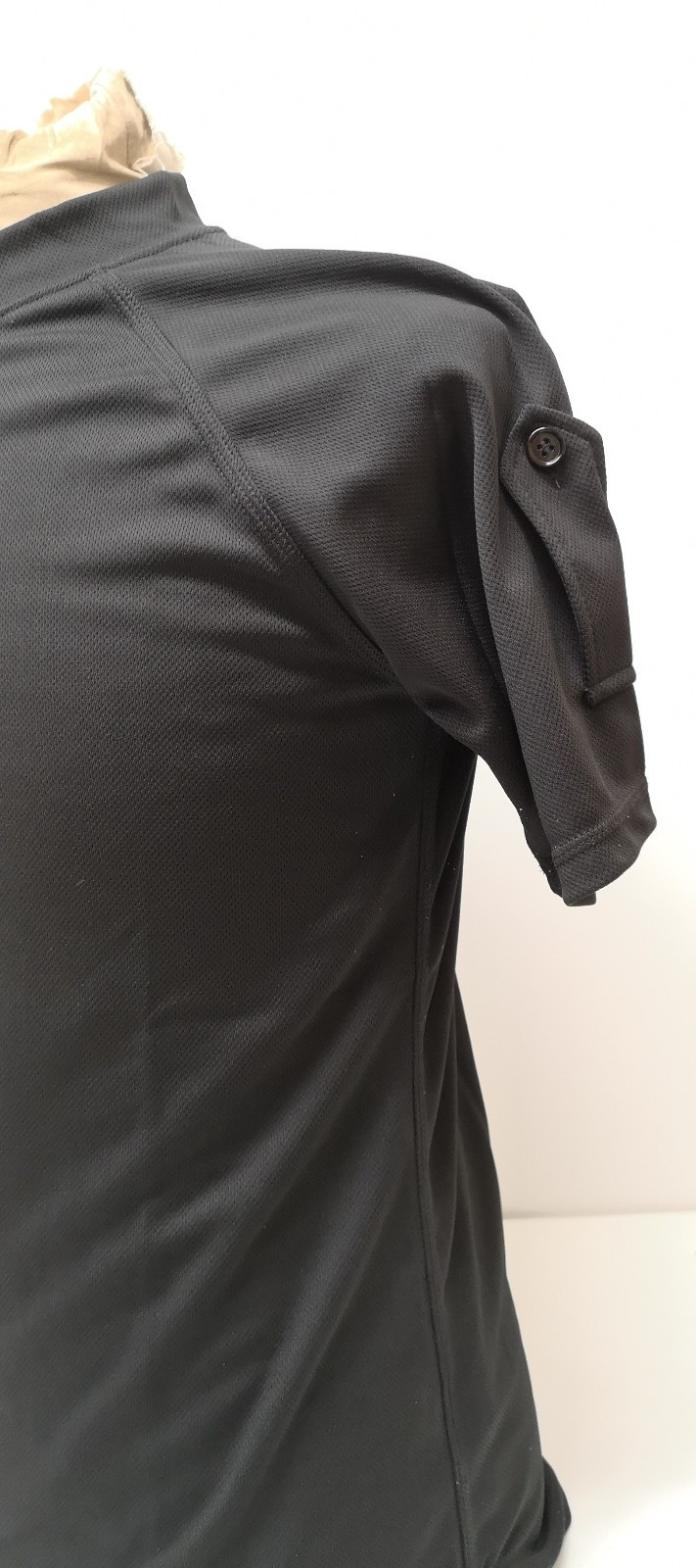 Black Self Wicking Activewear Top Short Sleeve