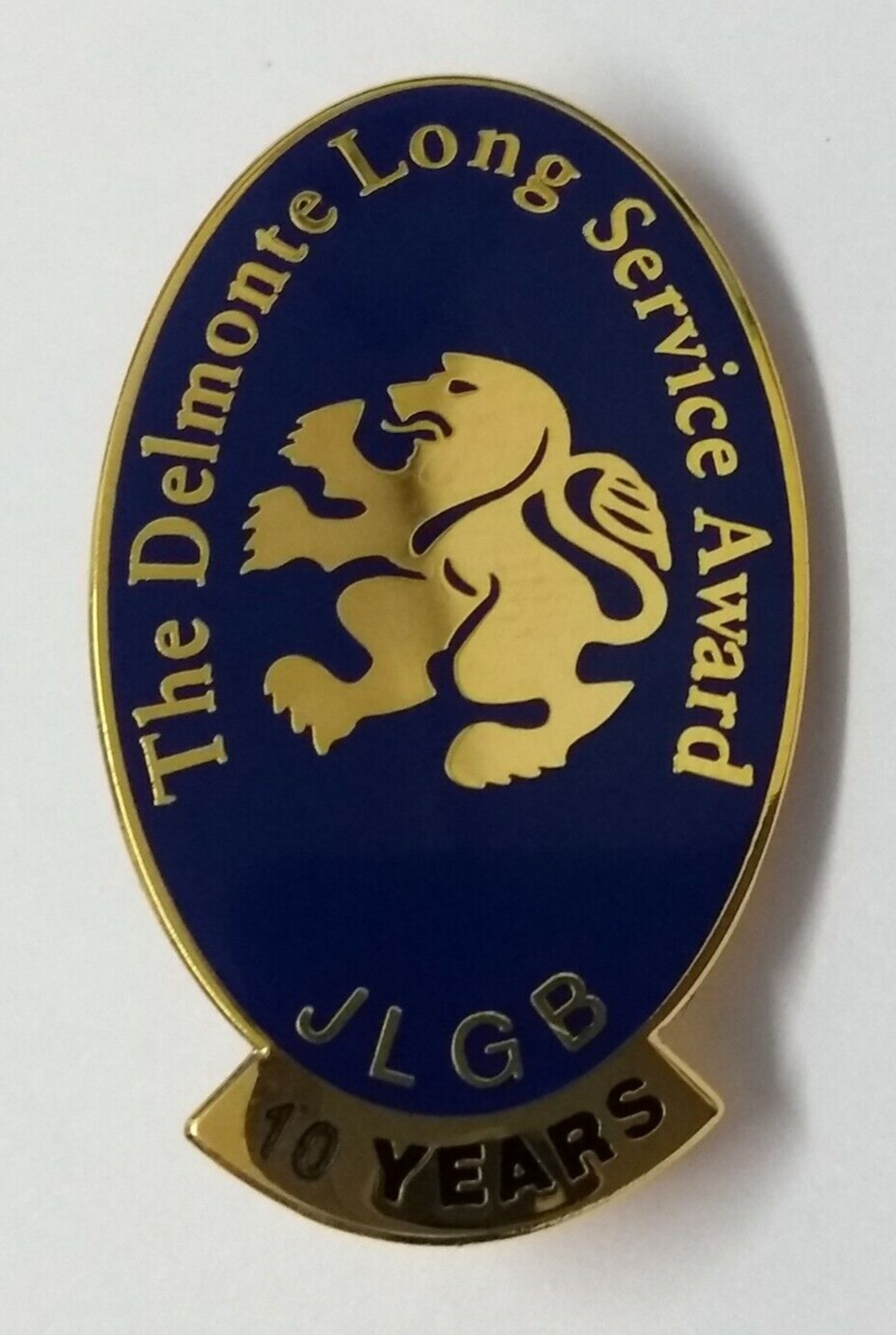 Genuine British Made The Delmonte Long Service Award JLGB 10 Years Badge New