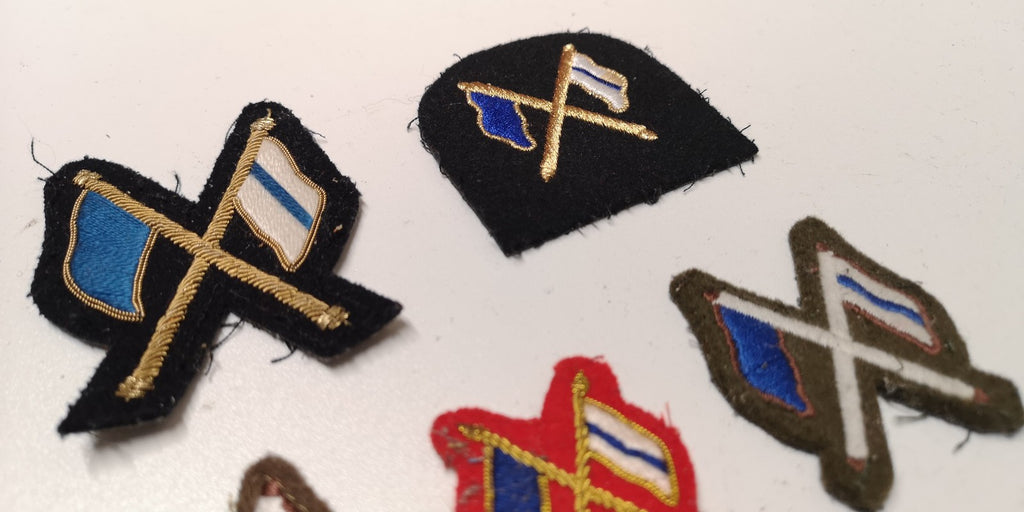 Signalling / Signallers Qualifications Wire Braided & Cloth Patches set of 5