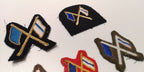 Signalling / Signallers Qualifications Wire Braided & Cloth Patches set of 5