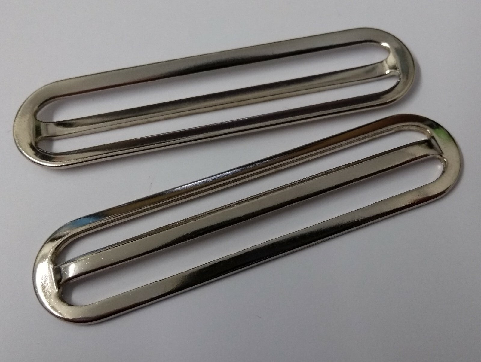 Genuine British Chrome Stable & Parade Belt Sliders Adjusters X2 STD215
