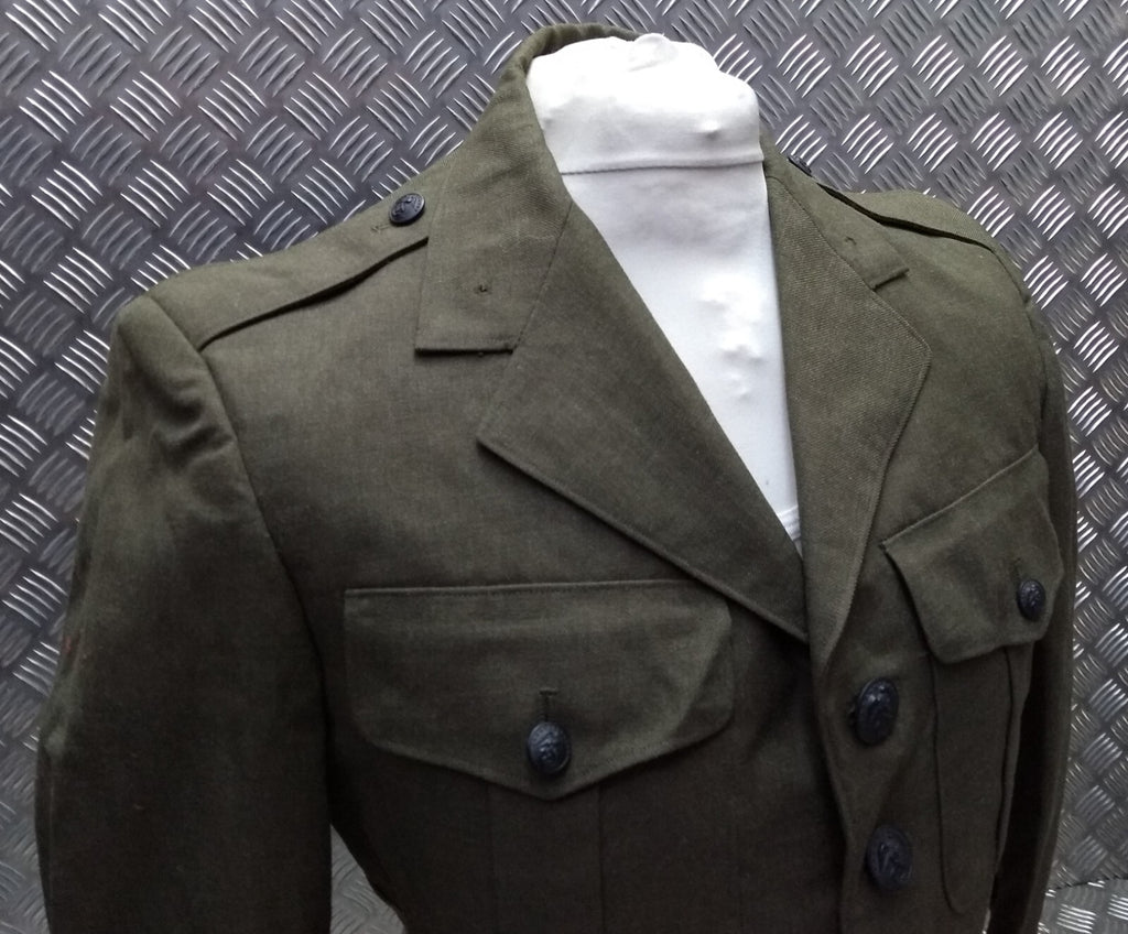 Vintage US MC Jacket Wool Serge United States Marine Green Tunic No Belt