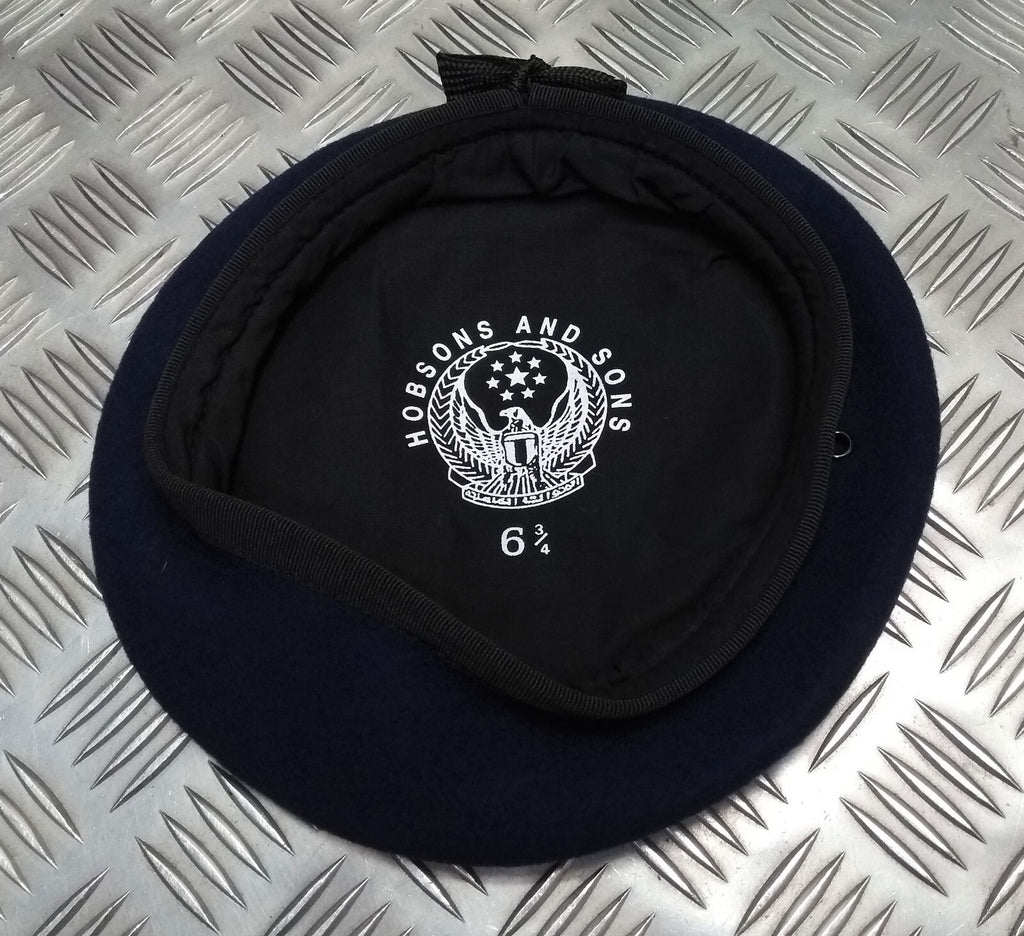 Abu Dhabi Beret Mid Blue Hobson of England Lined Wool Uniform Cap New Old Stock