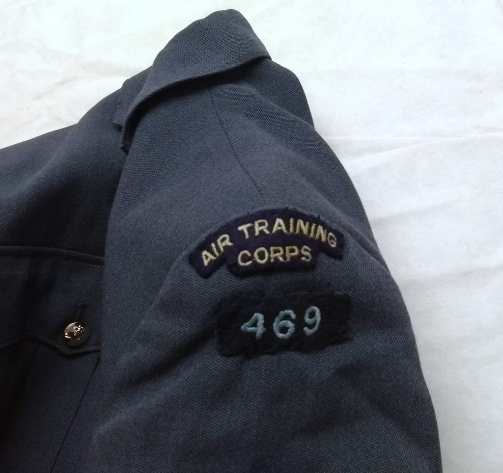 Vintage No1 Jacket RAF Royal Air Force Blue Grey Colour 469 SQDN Lowestoft Old Pattern