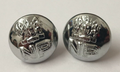 Genuine Nigerian Unity NP Crest Insignia Silver / Chrome Buttons 12mm V0036 X2