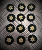 6 Point Star ARMY Style Badges Skills / Rank Sewn on Patch X12 MFST1