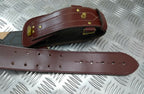 Sam Browne Belt No Buckle No Cross Straps UK Made Brown Leather 40"