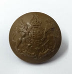 Genuine Vintage British Army Kings Crown General Service Coat of Arms Buttons x2
