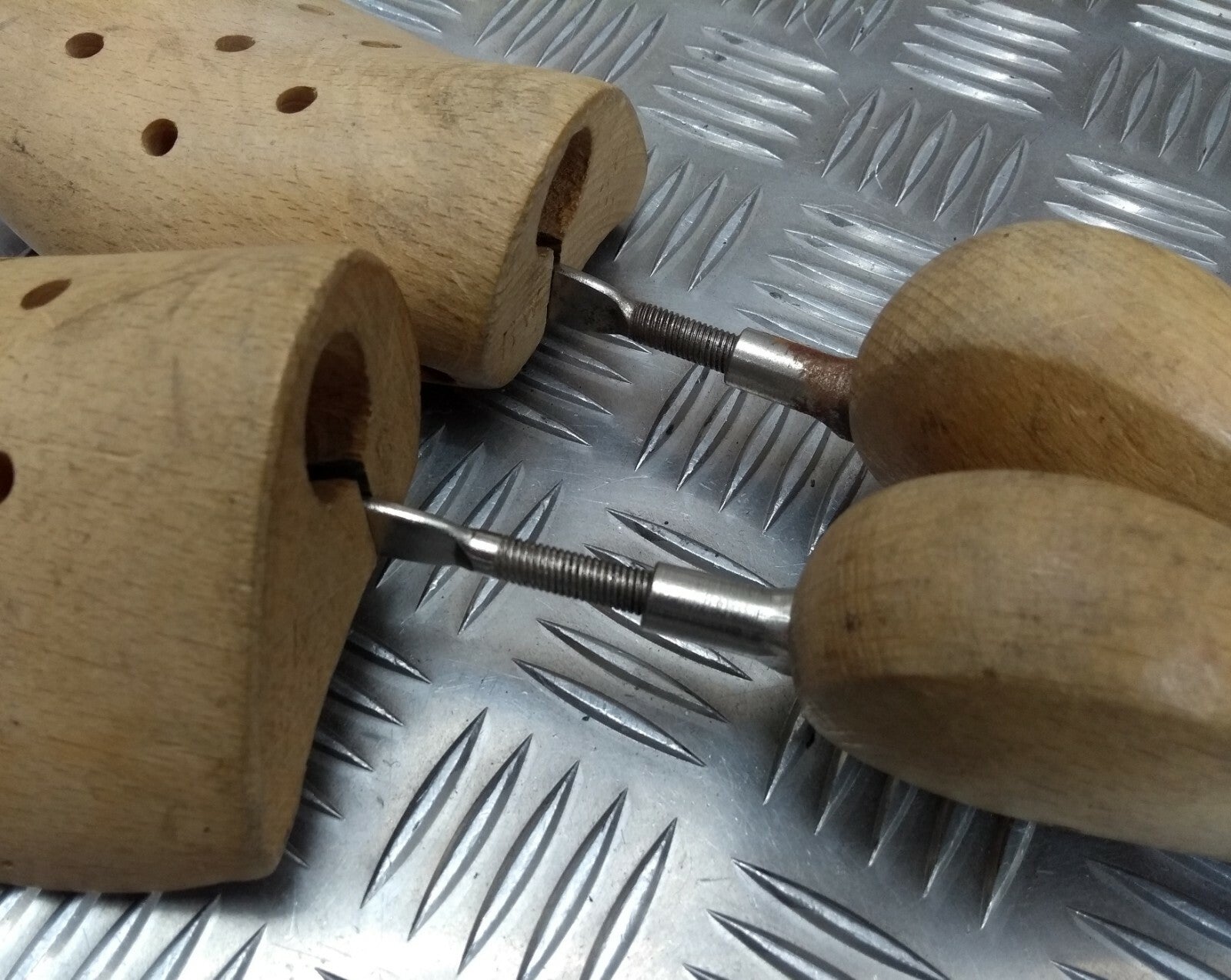 Vintage German Issue Wooden Shoe Trees Boot Shapers 1960s 1970s