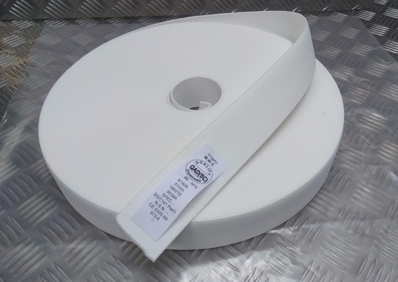 Mil-Spec Belting Ceremonial @ Parade White Courlene Belt Material Nylon Webbing