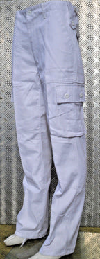White Military Style Combat Cargo / Utility / Field Trousers - All Sizes - NEW