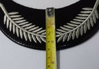 Genuine British Made Senior Officer Silver Laurel Braid Dress Cap Peak NEW