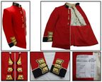 British Army Red Scots Tunic Scarlet Ceremonial Jacket RHQ CQMS w Gold Detail