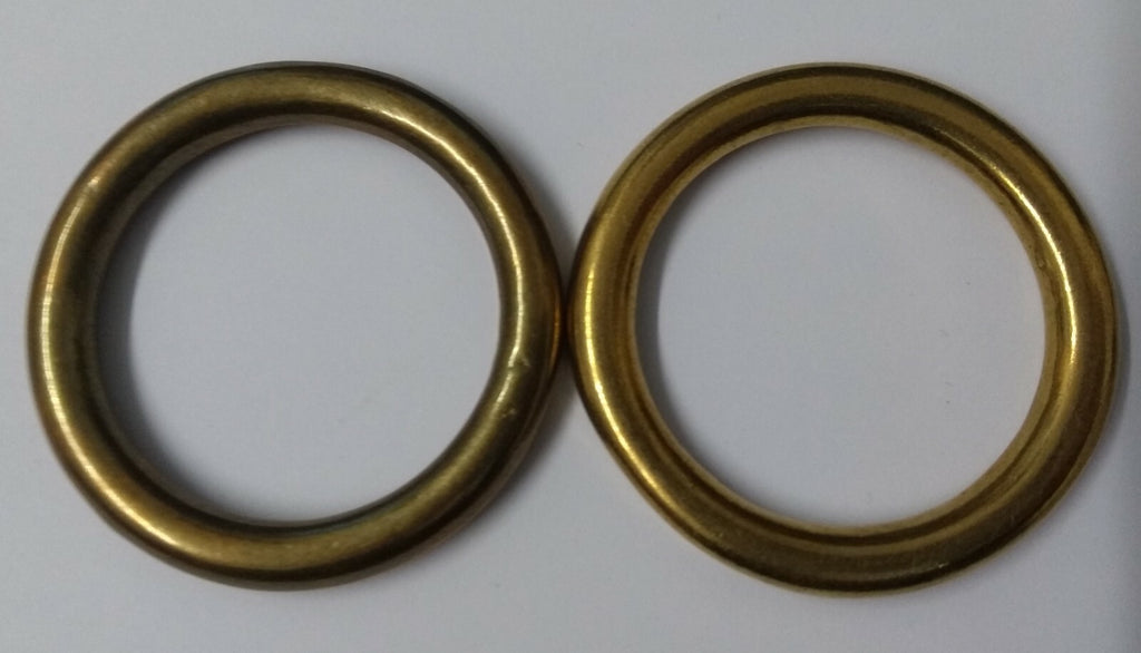 Genuine British Army Horse Guards & H Cav 1 3/8" Brass Bridle Ring 1 Pair STD20B