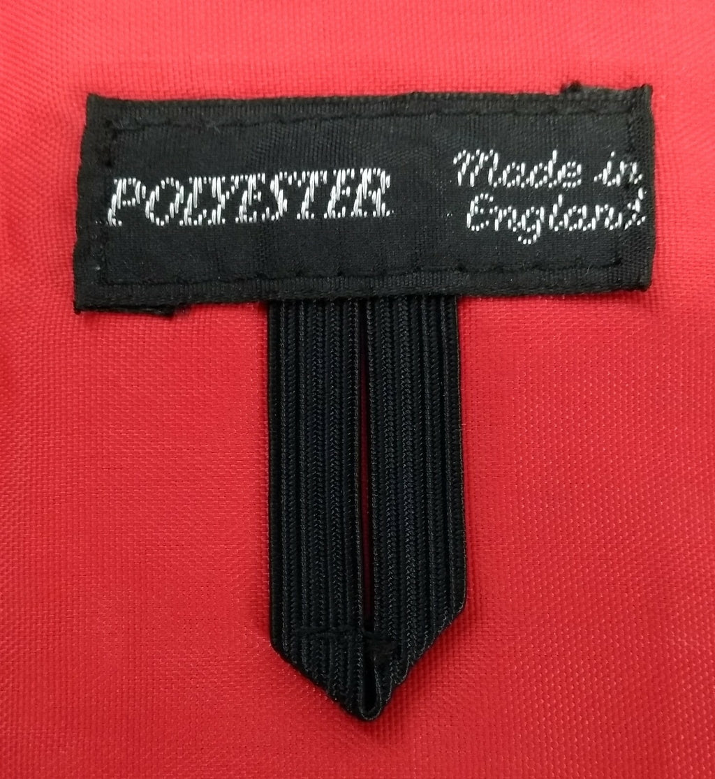 Genuine Vintage British Made Scarlet Red Pleated Mess Dress Cummerbund 36" X 4¼"