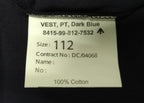 Navy PT Vest 100% Cotton British Naval Physical Training Dark Blue T-Shirt NEW