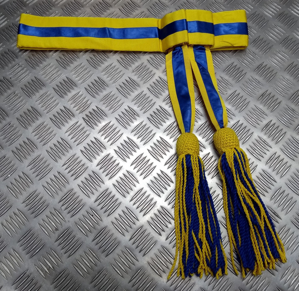 Hong Kong Waist Sash & 2 Tone Tassels Also For Ceremonies Parade & Awards
