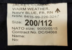RFA Combat Jacket Fleet Auxiliary Warm Weather FR Fire Resistant British Navy