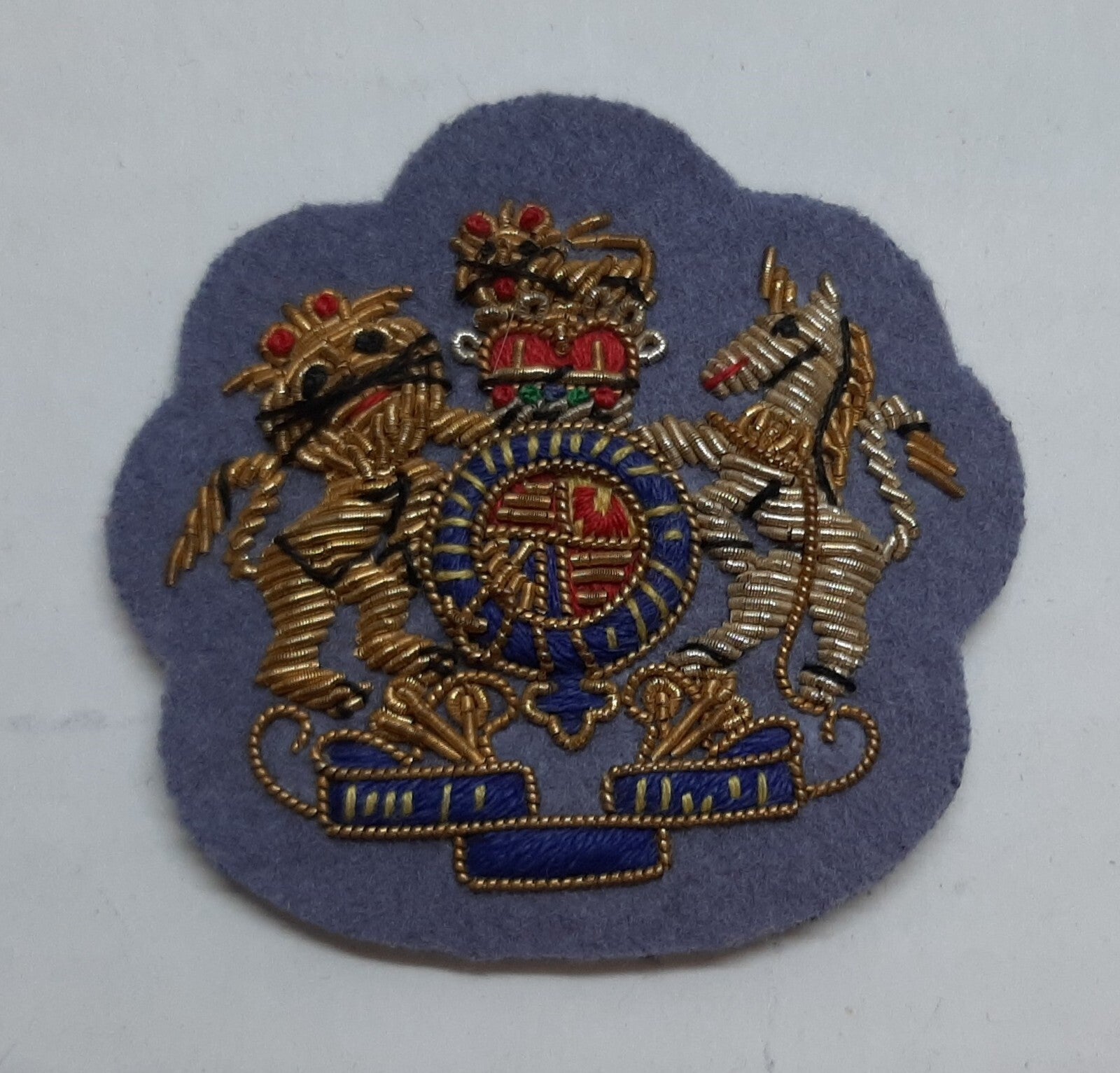 Mess Kit Badge WO1 AAC British Hand Embroidered Insignia Arm Patch