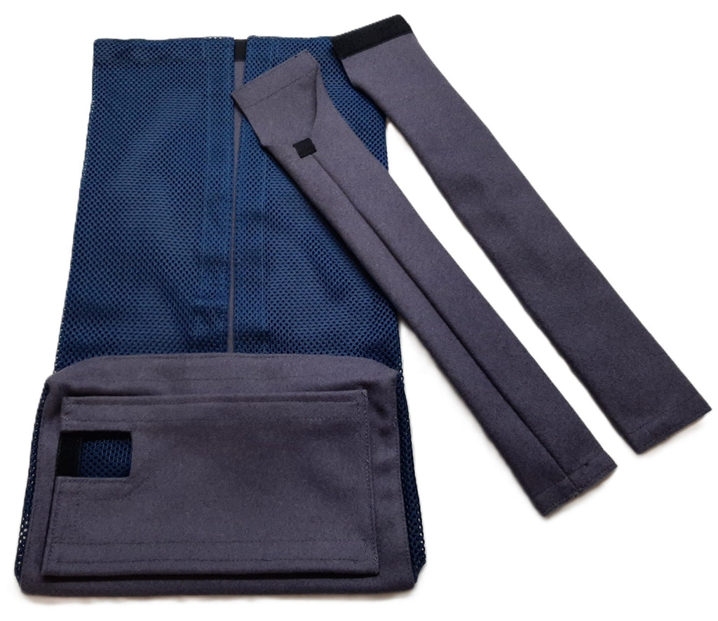 Ceremonial Rucksack / Radio Pack Cover British Army Blue Grey Mesh Footguards'