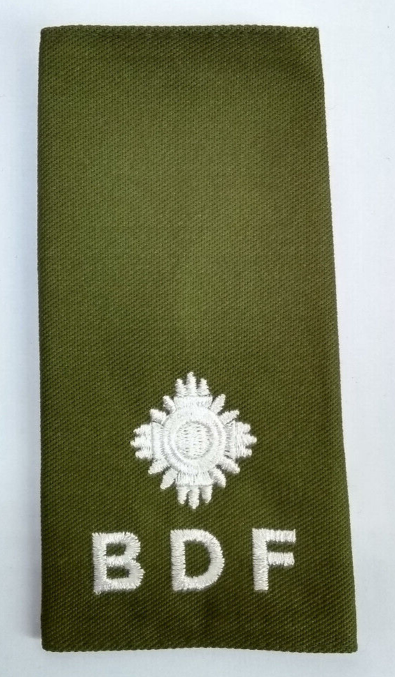 Army 2nd Lieutenant Rank Shoulder Slide Botswana BDF Insignia Epaulette
