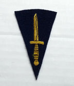 No1 Commandos Badge (Navy) British Army Hand Embroidered Dagger Arm Patch
