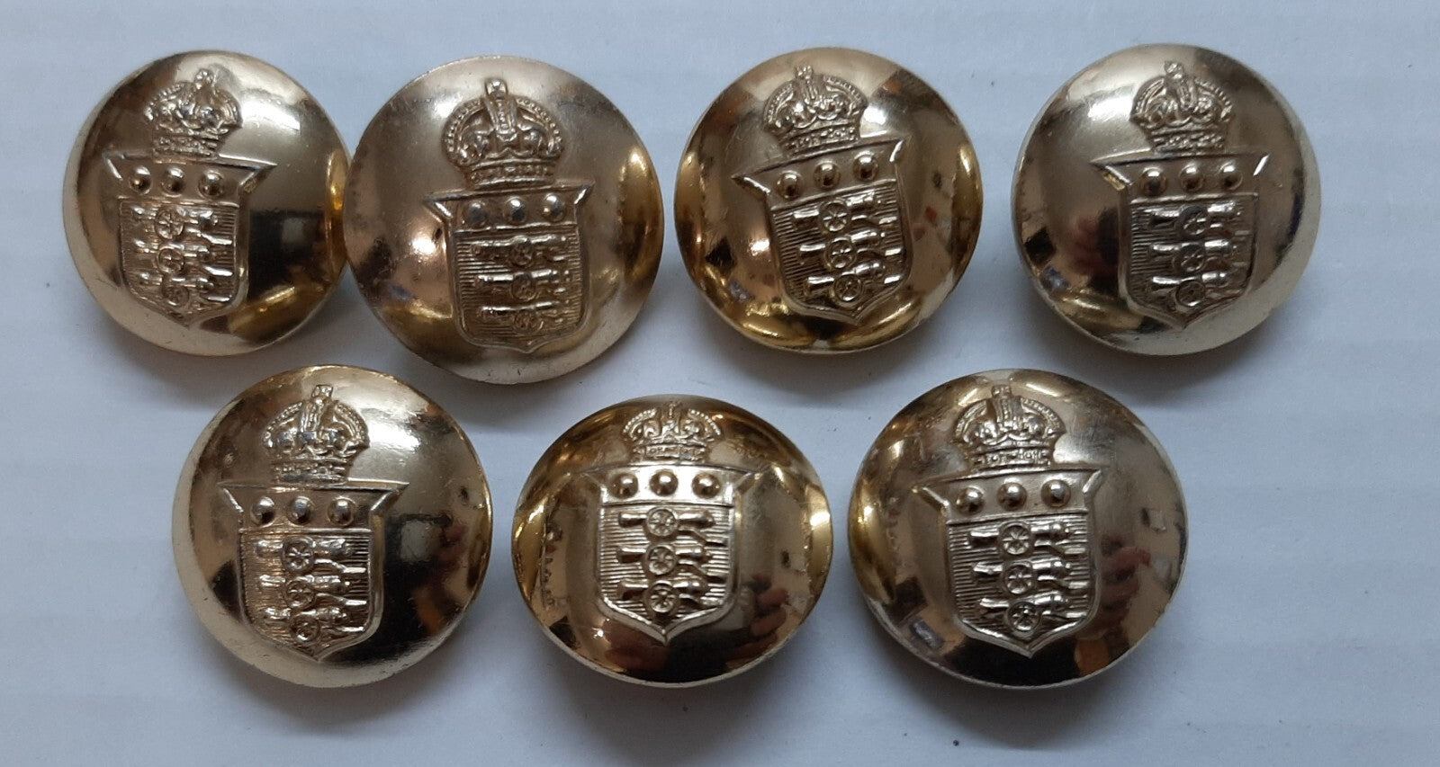 RAOC K/C Buttons Large British Army Buttons of the Royal Ordnance Corps