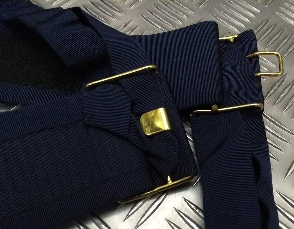 Navy Waist Sash With Tassels For Ceremonies Parade Dress