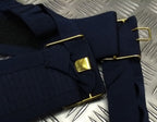 Navy Waist Sash With Tassels For Ceremonies Parade Dress
