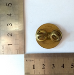 US USA Enlisted Man's Coastal Artillery Collar Dog / Flat / Snap pin backing