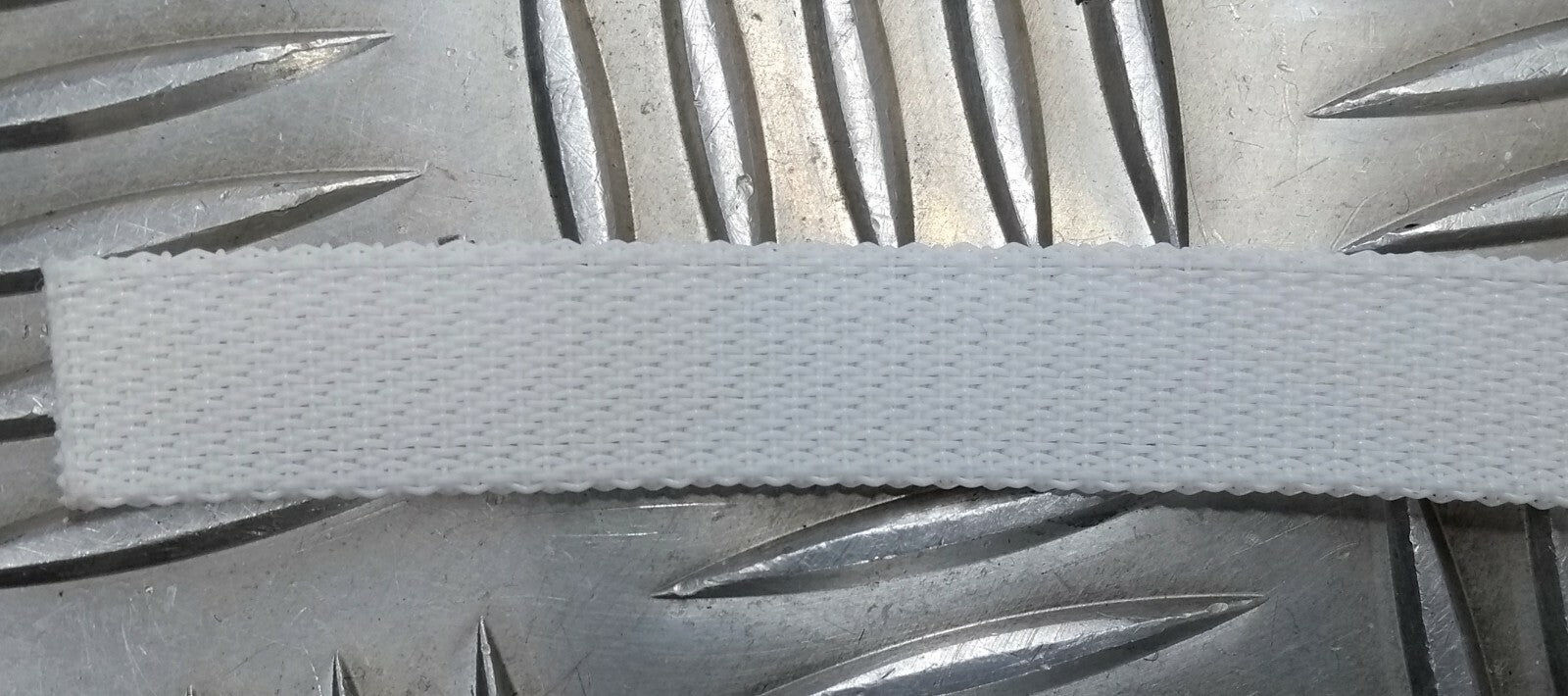 Genuine British Ceremonial White Courlene 13mm Belt Stay Web Material