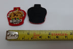 SSGT Crowns Mess Dress Queens Crown Arm Patch Staff SGT Q/C On Scarlet Felt